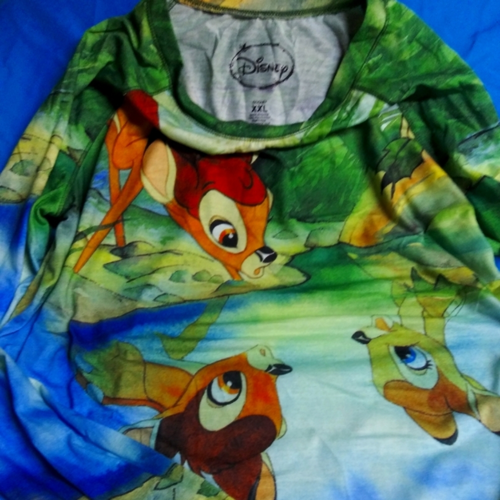 Disney Bambi Womens Shirt Juniors size xxl nwot